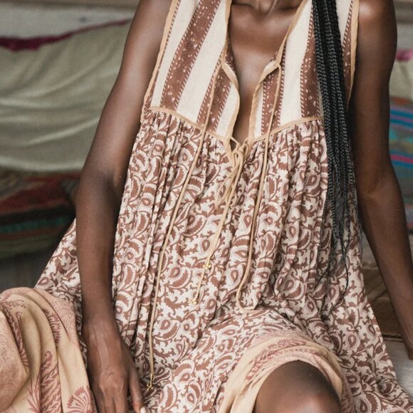 Highly coveted Aahna Dress in Walnut from daughters of India - Picture 7 of 12